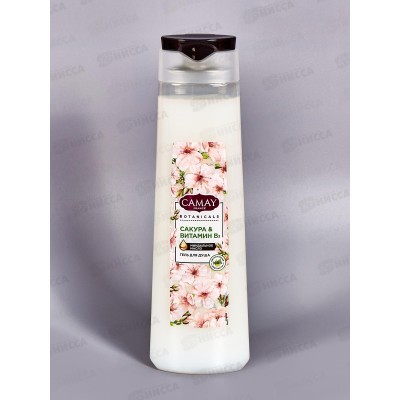 КАМЕЙ гель для душа 400мл Botanicals Японская Сакура *12