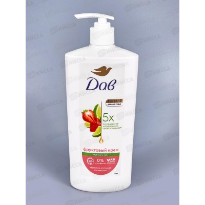 ДАВ Крем-гель для душа 610мл Клубника и Лайм  *8