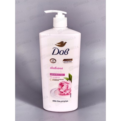 ДАВ Крем-гель для душа 610мл Пион и сливочная ваниль  *8