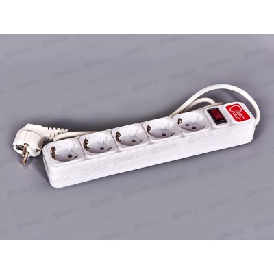 Сетевой фильтр СОЮЗ ПВС 3*0,75 5 гн, 1,5 м выкл. с идик. , с/з, белый,1324 Сетевой фильтр СОЮЗ ПВС 3*0,75 5 гн, 1,5 м выкл. с идик. , с/з, белый,1324