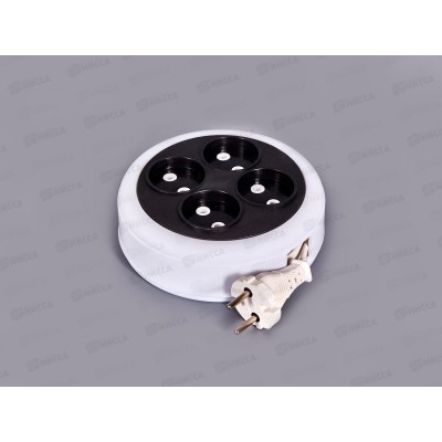 Удлинитель рулетка UNIVersal У6-002 ШВВП 2*0,75 4 гнезда, б/з, 7 м, 002-7М