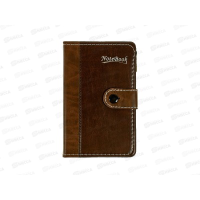 Бизнес-блокнот 80л Alingar 8*15см, с ручкой иск.кожа, клапан  AL4313