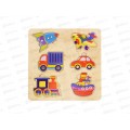 Игра развивающая деревянная "Транспорт" (21х21см) 00759