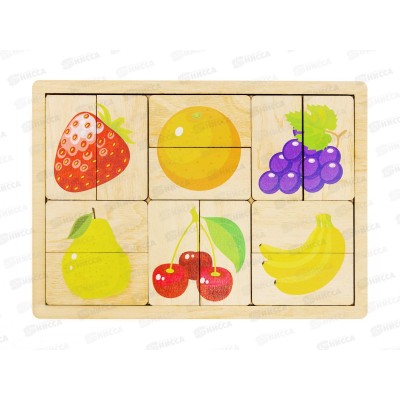 Игра развивающая деревянная &quotФрукты, ягоды&quot 00737