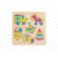 Игра развивающая деревянная "Игрушки" (21х21см) 00758