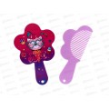 Расческа &quotМИМИШКИ&quot с зеркалом котик роз-фиол 11см 663--045