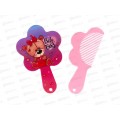 Расческа &quotМИМИШКИ&quot с зеркалом мишка роз-фиол 11см 663--046