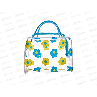 Косметичка "Adventure-Feathers" цветы голубой 24*17см 545-990 Косметичка "Adventure-Feathers" цветы голубой 24*17см 545-990