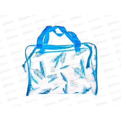 Косметичка &quotAdventure-Feathers&quot перышки синий 16*9см 545-802