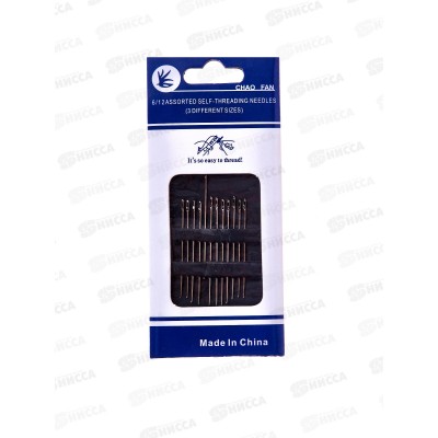 Иглы швейные &quotFavorite Hous" 12шт для плохо видящих 466-043