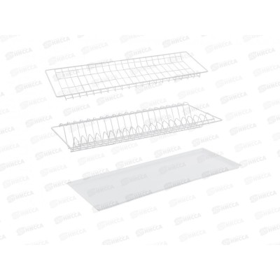 Сушилка для посуды в шкаф металл цвет белый 565мм АЛТ 565 *10