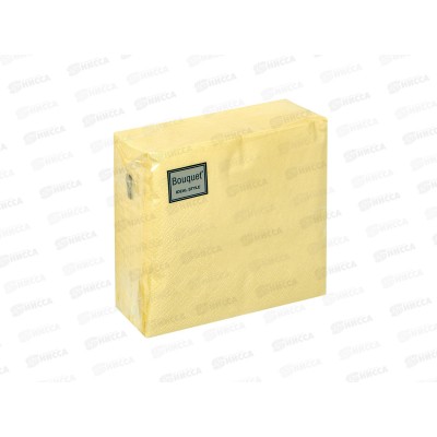 Салфетки 2сл 50л 24*24 Art Bouquet Ideal Style светло-желт 57345 *28 Салфетки 2сл 50л 24*24 Art Bouquet Ideal Style светло-желт 57345 *28