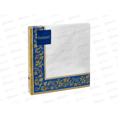 Салфетки 3 слойные 20 листов 33*33 Art Bouquet Золотые узоры на синем фоне 57413 *12 Салфетки 3 слойные 20 листов 33*33 Art Bouquet Золотые узоры на синем фоне 57413 *12