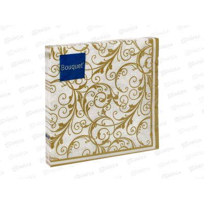 Салфетки 3 слойные 20 листов 33*33 Art Bouquet Очарование на белом 37649 Салфетки 3 слойные 20 листов 33*33 Art Bouquet Очарование на белом 37649