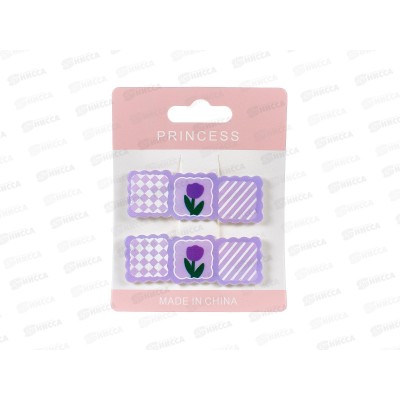 Зажим  д/волос &quotКарамель&quot тюльпаны 789-694