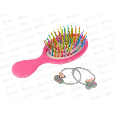 Расческа &quotМила&quot дет + резинки 2шт 215-921