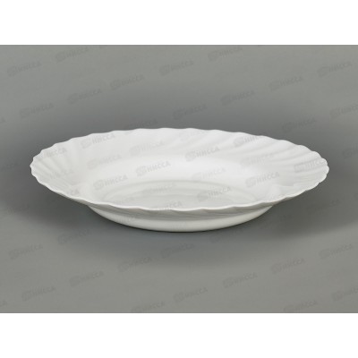 Тарелка суповая круглая РО225Т WHITE 116822 *6/36