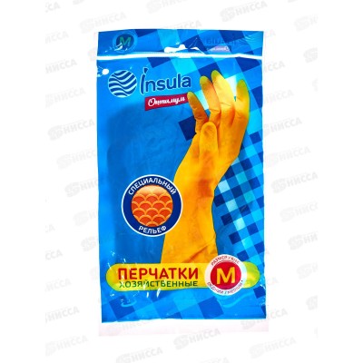 INSULA перчатки хоз.размер М Оптимум *96