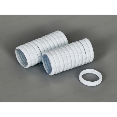 Резинка д/волос 4см белая №8586 (уп 24шт)