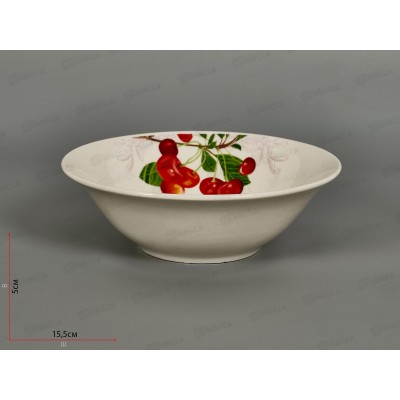 Салатник ZX2434-6B Sweet cherry 350мл 15см 278494