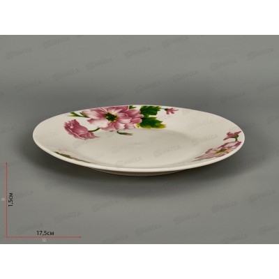 Тарелка десертная ZX2317-7FP Клематис 18см 272929 Тарелка десертная ZX2317-7FP Клематис 18см 272929