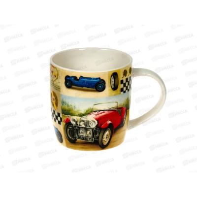 Кружка RBCM Ретро гонки 350мл бочка низкая 164451 Кружка RBCM Ретро гонки 350мл бочка низкая 164451