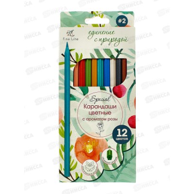 Карандаши 12цв Fine Line Special,  BFP-12FR/S  *12