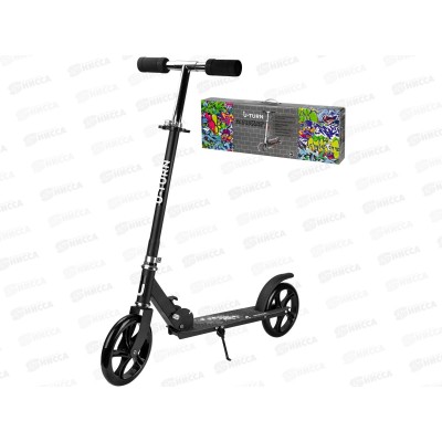 Самокат 2-х колесный RATE (85*34,5*88,5-102,5см, до 80кг) черный, И-3377