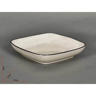 Тарелка глубокая YJQSB05 20см 700мл квадрат Sugar 274474 Тарелка глубокая YJQSB05 20см 700мл квадрат Sugar 274474