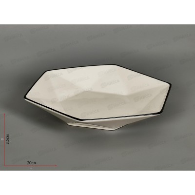 Тарелка глубокая YJQBH06 20см ромб Sugar 274494 Тарелка глубокая YJQBH06 20см ромб Sugar 274494