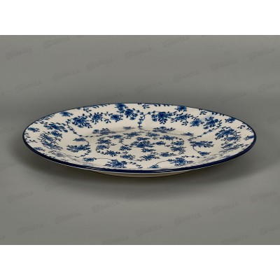 Тарелка обеденная ZX2403-9FP Голубой ситец 23см 271675