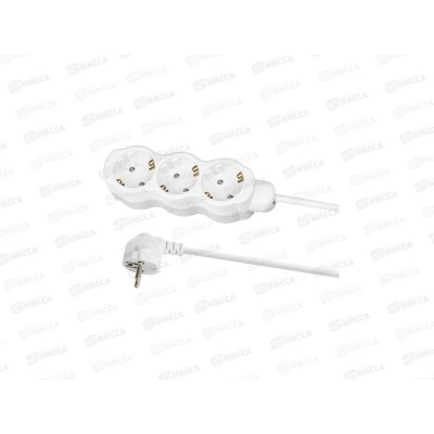 Удлин. TDM Люкс  3 гнезда,  3метра с заземлением, ПВС 3*1кв.мм, 16А, 4026 *42