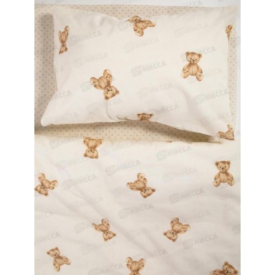 Комплект постельного белья детский бязь НН Тедди 10480-1+10488-1 бэби 40*60 1 стандарт Комплект постельного белья детский бязь НН Тедди 10480-1+10488-1 бэби 40*60 1 стандарт