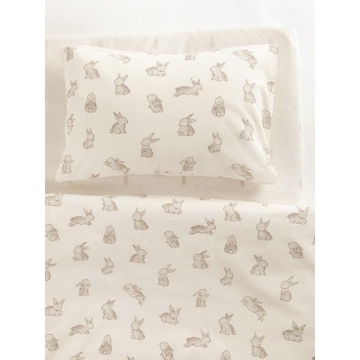 Комплект постельного белья детский бязь НН Зайчики 10293-1+10294-1 бэби 40*60 1 стандарт Комплект постельного белья детский бязь НН Зайчики 10293-1+10294-1 бэби 40*60 1 стандарт