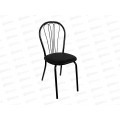 Стул Венеция 3 (А), к/з черный, краска хром Стул Венеция 3 (А), к/з черный, краска хром