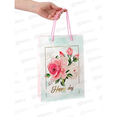 Пакет подарочный MI 22х31х10см Present, ПКП-9152 *12