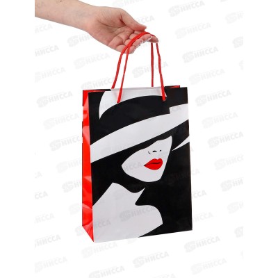 Пакет подарочный MI 22х31х10см Дама, ПКП-9158 *12