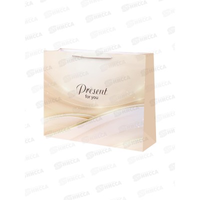 Пакет подарочный MI 54х44х16см Золото абстракция, ПКП-9127 *12