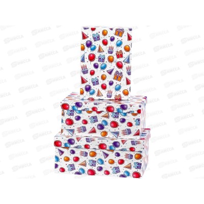 Коробка набор 3в1 Праздник (23*16*9,5-19*12*6,5см) КОР-9204