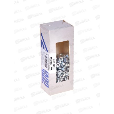 Гайка M 5 DIN934 оцинк. (400шт) бокс *20 Гайка M 5 DIN934 оцинк. (400шт) бокс *20