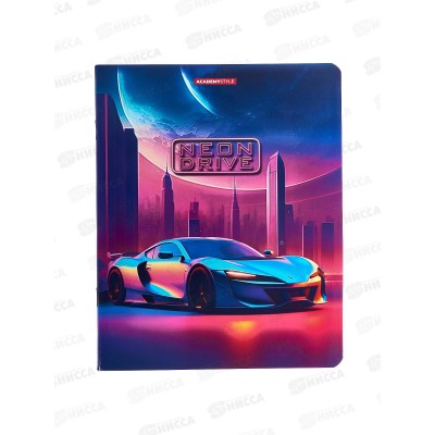 Тетрадь 48л кл. АКАД Neon Drive EAC-14098/5 *60