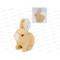 Игрушка интеракт. мягкая Кролик (15х15,5см, ходит) бежевый,  И-8101