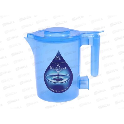 Чайник электр. Капелька 0,5л синий 004668