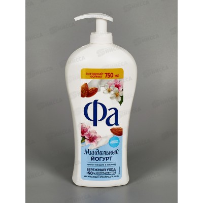 ФА крем-гель для душа Миндальный Йогурт 750мл *6