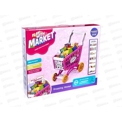 Тележка для покупок с продуктами №922-153, 60 пред.,коробка 51*42*8