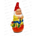 Фигура садовая из гипса "Гном на апельсине" (550*260мм) арт.42 Фигура садовая из гипса "Гном на апельсине" (550*260мм) арт.42