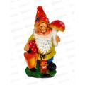 Фигура садовая из гипса &quotГном с грибом&quot большой (580*320мм) арт.211
