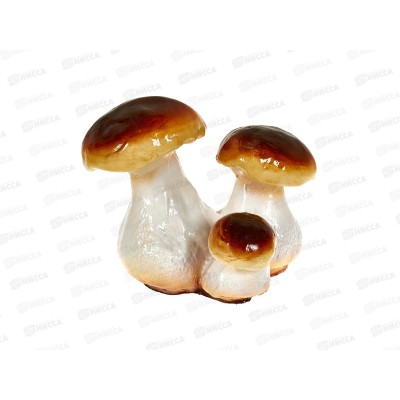 Фигура садовая из гипса &quotГриб-боровик Тройной малый&quot (150*190мм) арт.158