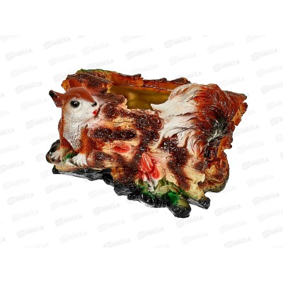 Кашпо &quotБелка в бревне&quot (140*170мм) арт.72