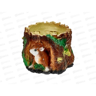 Кашпо &quotБелка в пне большое&quot (200*260мм) арт.69